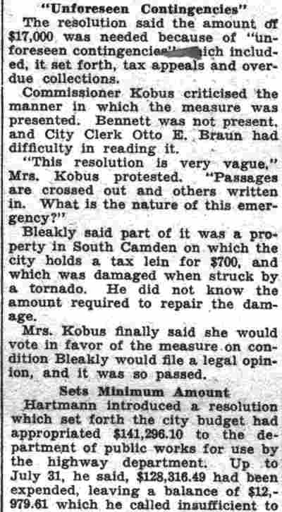 Harold W. Bennett article, August 29, 1935, clipping 4