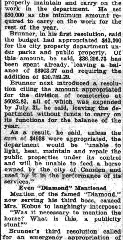 Harold W. Bennett article, August 29, 1935, clipping 5