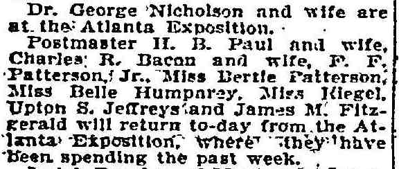 Philadelphia Inquirer, November 17, 1895 — Atlanta Exposition