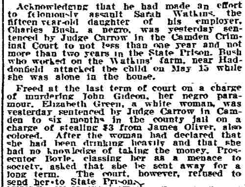 Philadelphia Inquirer June 15, 1912 — Howard Carrow