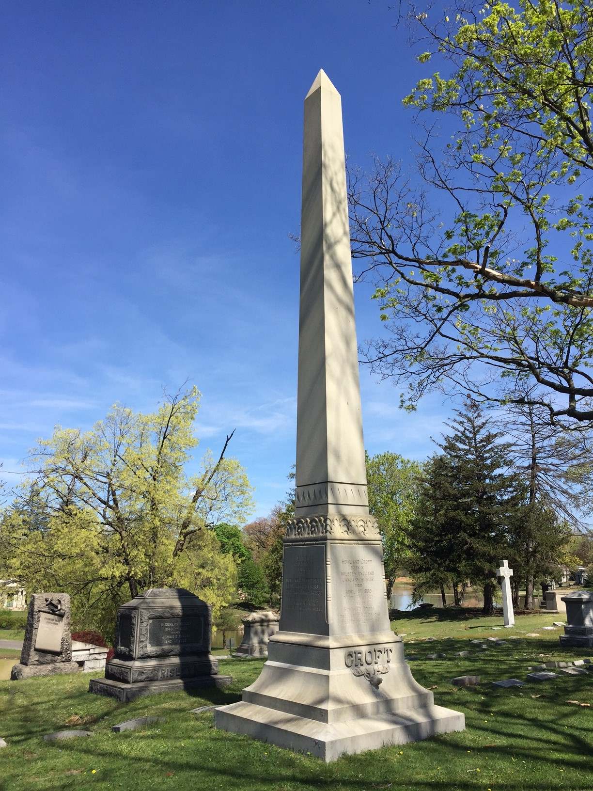 Harleigh Cemetery — grave of Howland Croft, photo 1