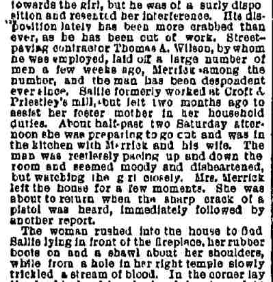 Philadelphia Inquirer, January 9, 1888 — A Double Tragedy (part 3)