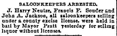 Philadelphia Inquirer, July 18, 1891 — Mayor Pratt news item