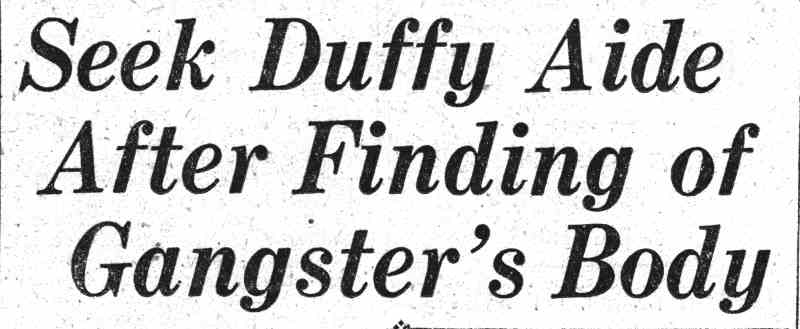 Camden Courier-Post, June 17, 1932, Seek Duffy Aide After Finding of Gangster's Body