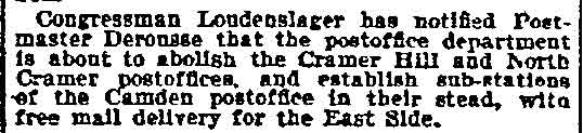 Philadelphia Inquirer, July 12, 1899