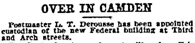 Philadelphia Inquirer, December 6, 1899