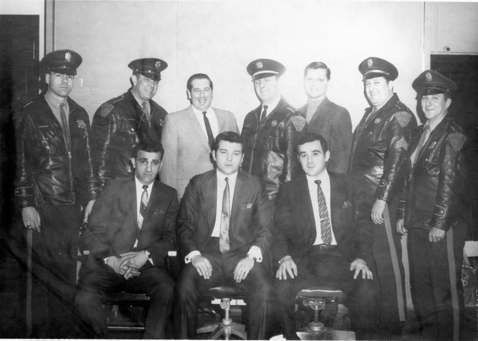 Police Benevolent Association group photograph including Nelson Randolph and fellow Camden police officers
