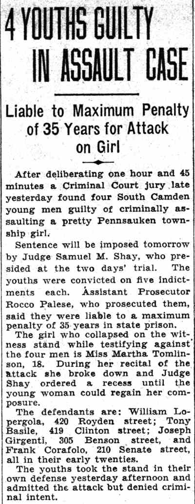 Camden Courier-Post, June 16, 1932, page 1