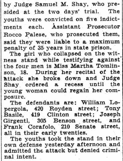 4 Youths Guilty in Assault Case, June 16, 1932, page 2