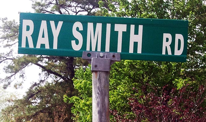 Sgt. Ray Smith Road sign, Erial, NJ