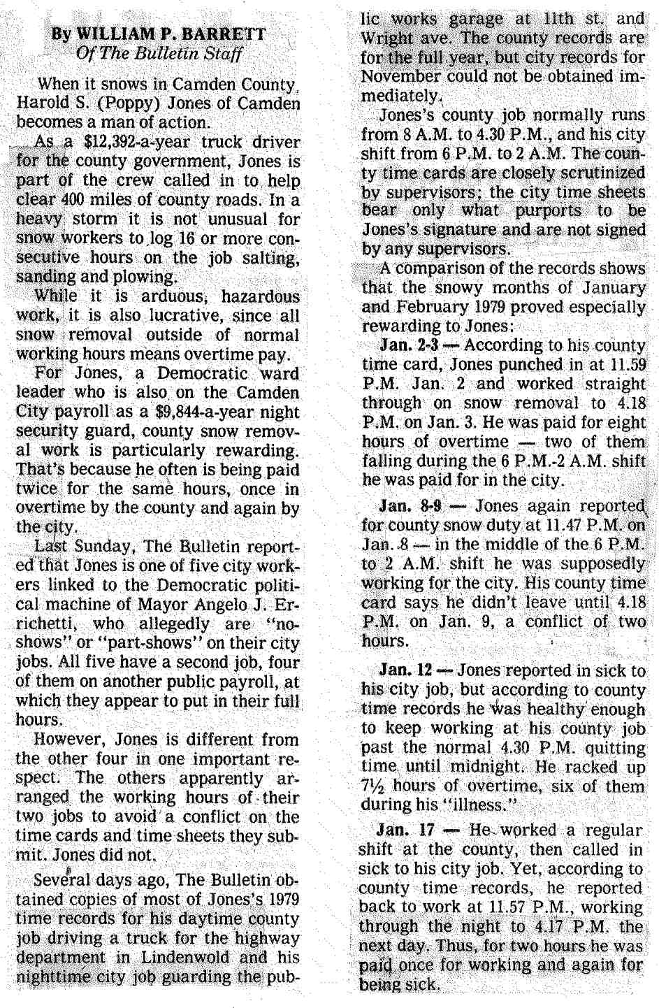 Camden Worker Paid Twice, page 1