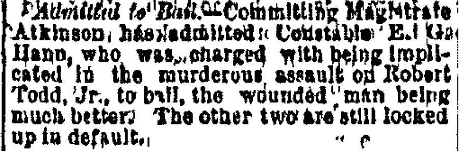 Admitted to Bail — Philadelphia Inquirer, November 9, 1875