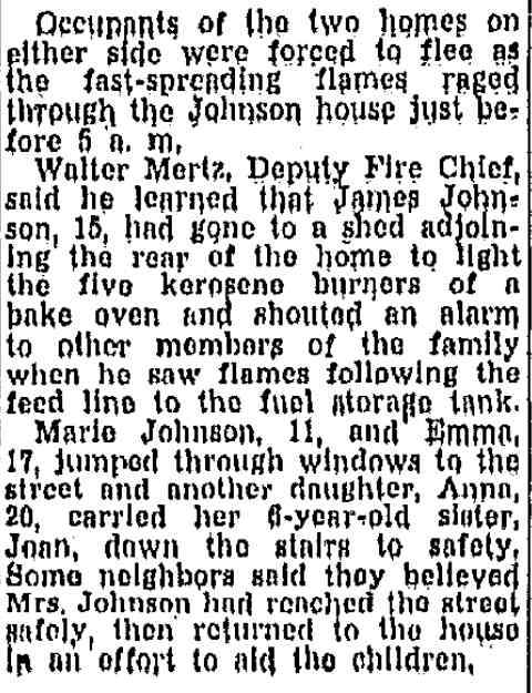San Diego Union, March 31, 1947 — Mother, 7 Others Die in Blaze (continued)