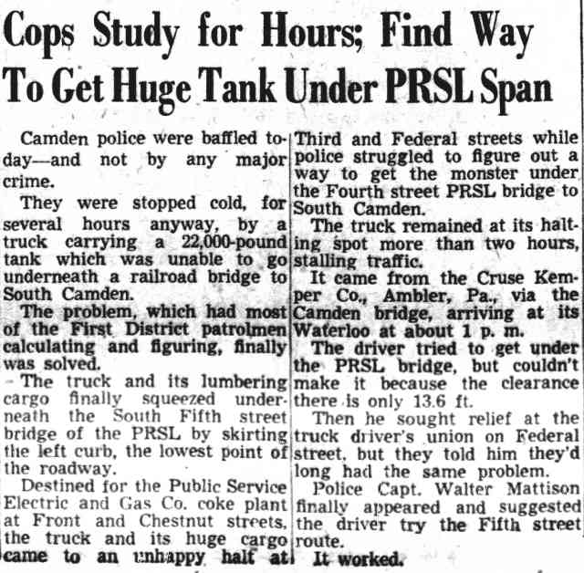 Captain Walter S. Mattison, Camden Courier-Post, May 16, 1950