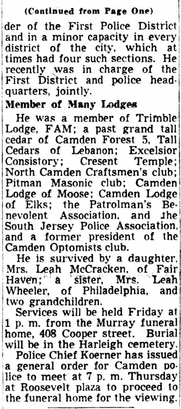 Captain Mattison obituary article, part 2