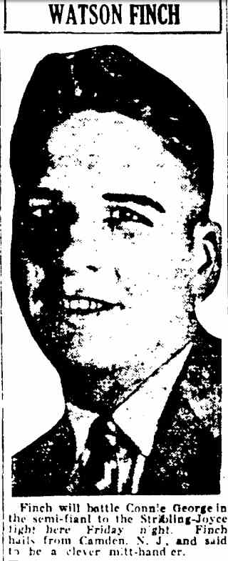 Watson Finch, portrait. Augusta Chronicle, March 12, 1928.