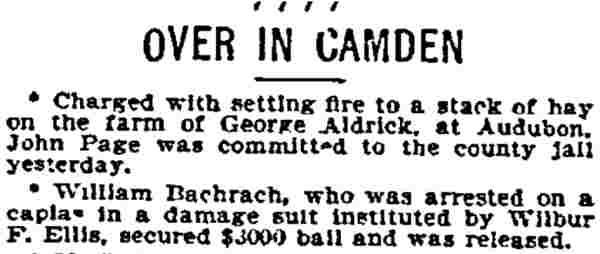 Philadelphia Inquirer, August 13, 1896 — Over in Camden
