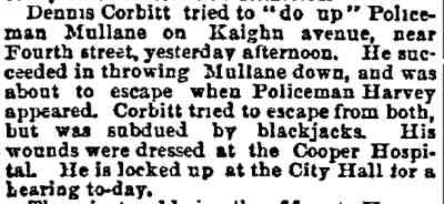 Philadelphia Inquirer, December 20, 1890 — A Camden Free Fight (part 2)