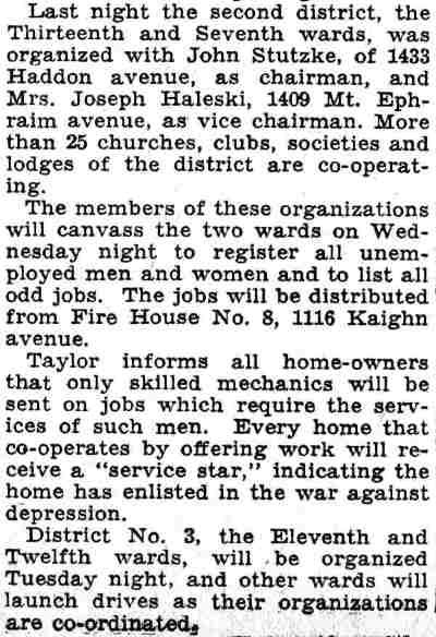 Camden Courier-Post, June 19, 1932 — Odd-Job Campaign to Cover Camden (part 2)
