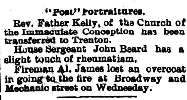 Camden Post-Telegram clipping, November 9, 1894