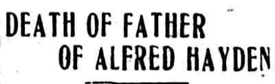 Camden Post-Telegram article about Alfred Hayden, part 1