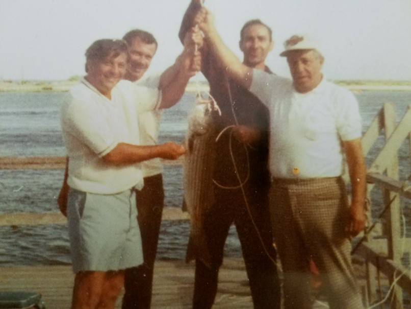 Angelo Errichetti and family at Longport, New Jersey, circa 1972
