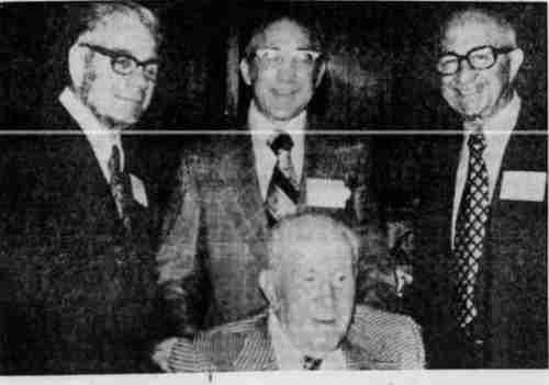 Camden Boxing Elite — Tony Georgette, Sgt. Ray Smith, Lew Skymer, and Frankie Rapp at VBA Ring 6 gathering