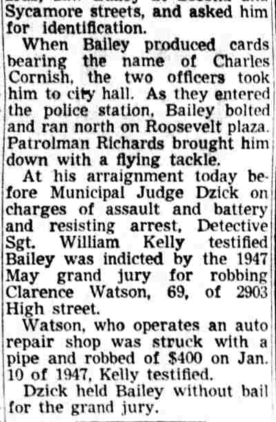 Camden Courier-Post, November 6, 1951 — Memory of Cop Traps Suspect (part 2)