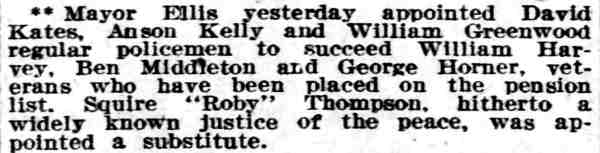 Philadelphia Inquirer, February 29, 1912 — Mayor Ellis appoints new policemen