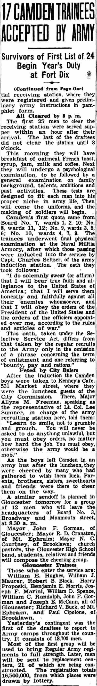 17 Camden Trainees Accepted By Army (continued)
