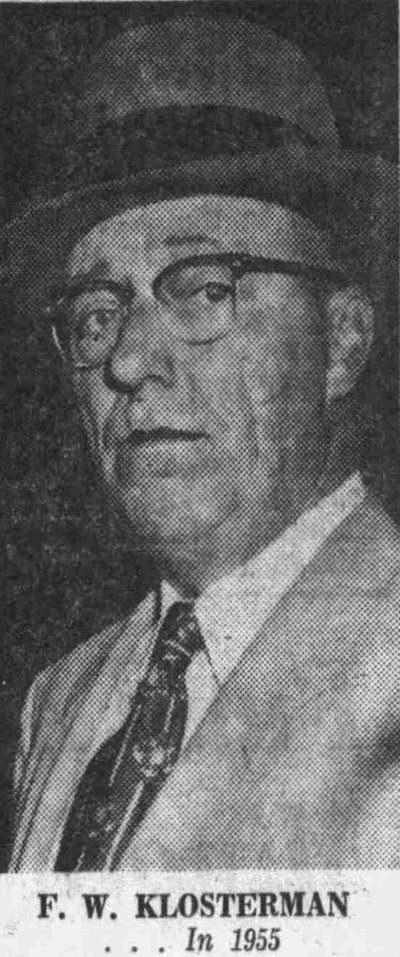 Fred Klosterman, 1955