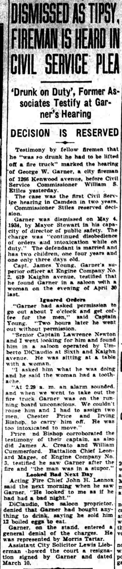 Camden Courier-Post, May 25, 1934 — Promotions