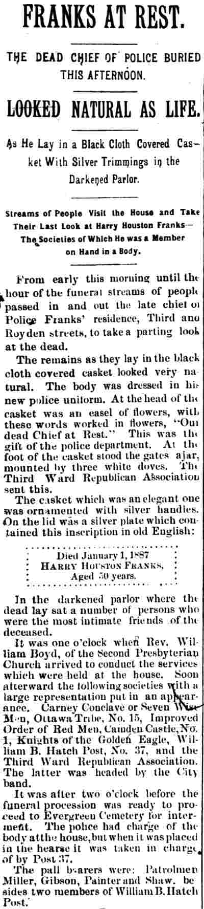 Camden Daily Telegram, January 3, 1887