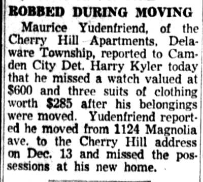 Camden Courier-Post January 3, 1957