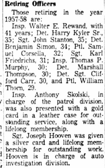 Harry Kyler retirement continued