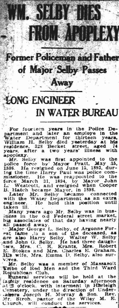 Camden Post-Telegram article, December 8, 1921, part 1