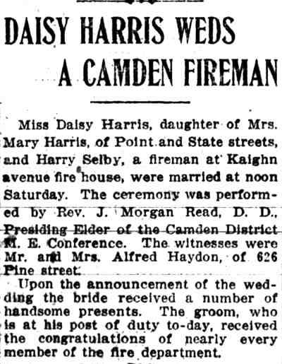 Camden Post-Telegram article, March 9, 1908