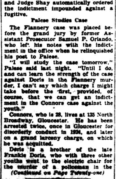 Camden Courier-Post, April 30, 1929 — John Doris shooting case (part 3)