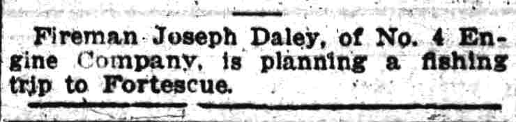 Camden Post-Telegram, June 14, 1917 — fishing trip note