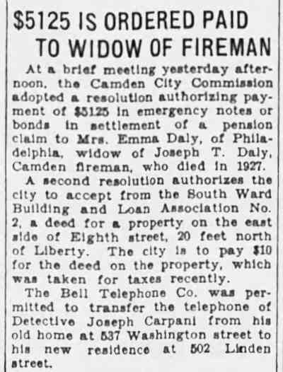 Newspaper photo, August 14, 1933