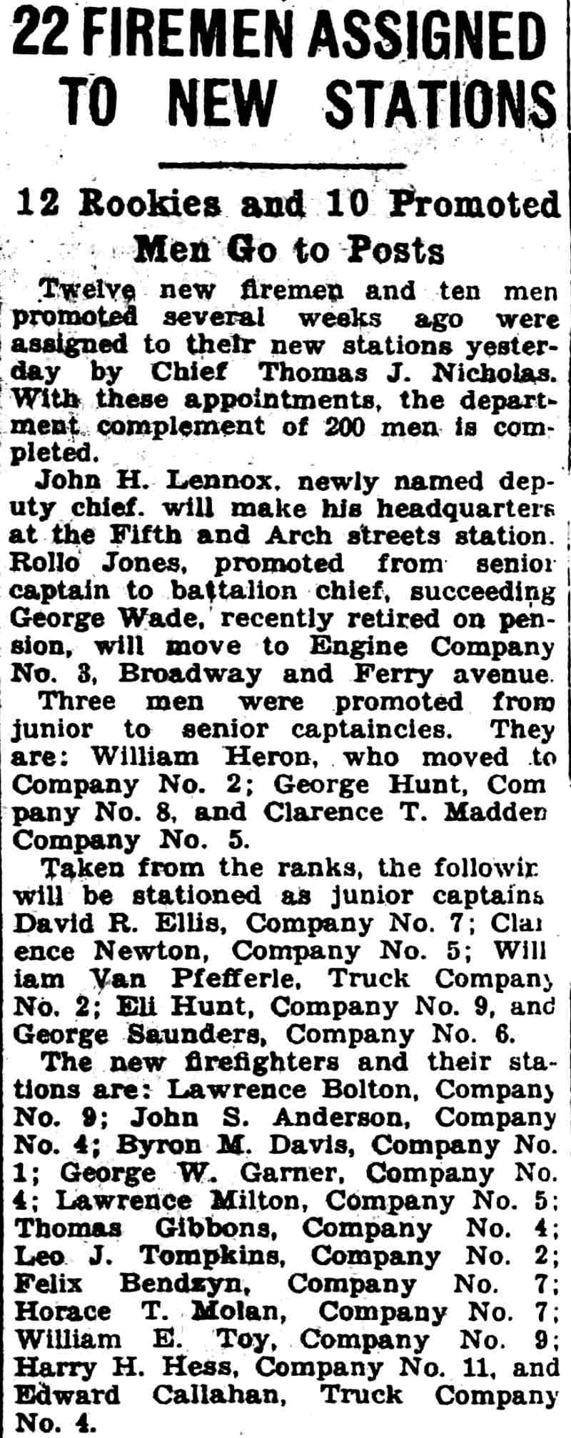 Camden Courier-Post, April 17, 1928 — Promotions
