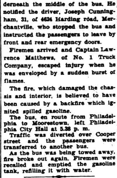 Newspaper photo of firefighters at scene, part 2