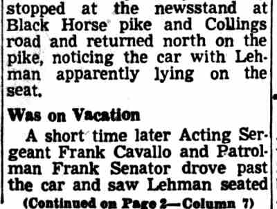 Walter H. Lehman case continued