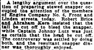 Camden Daily Courier, April 7, 1922 — Robert Brice and Abraham Kern