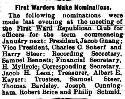 Camden Daily Courier, December 20, 1897 — First Warders Make Nominations