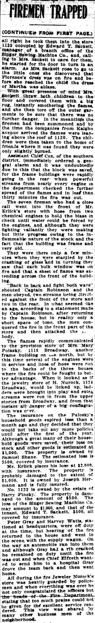 Camden Post-Telegram, December 27, 1910 — Firemen Trapped in Burning Store (continued)
