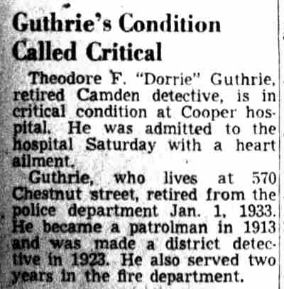 Guthrie's Condition Called Critical