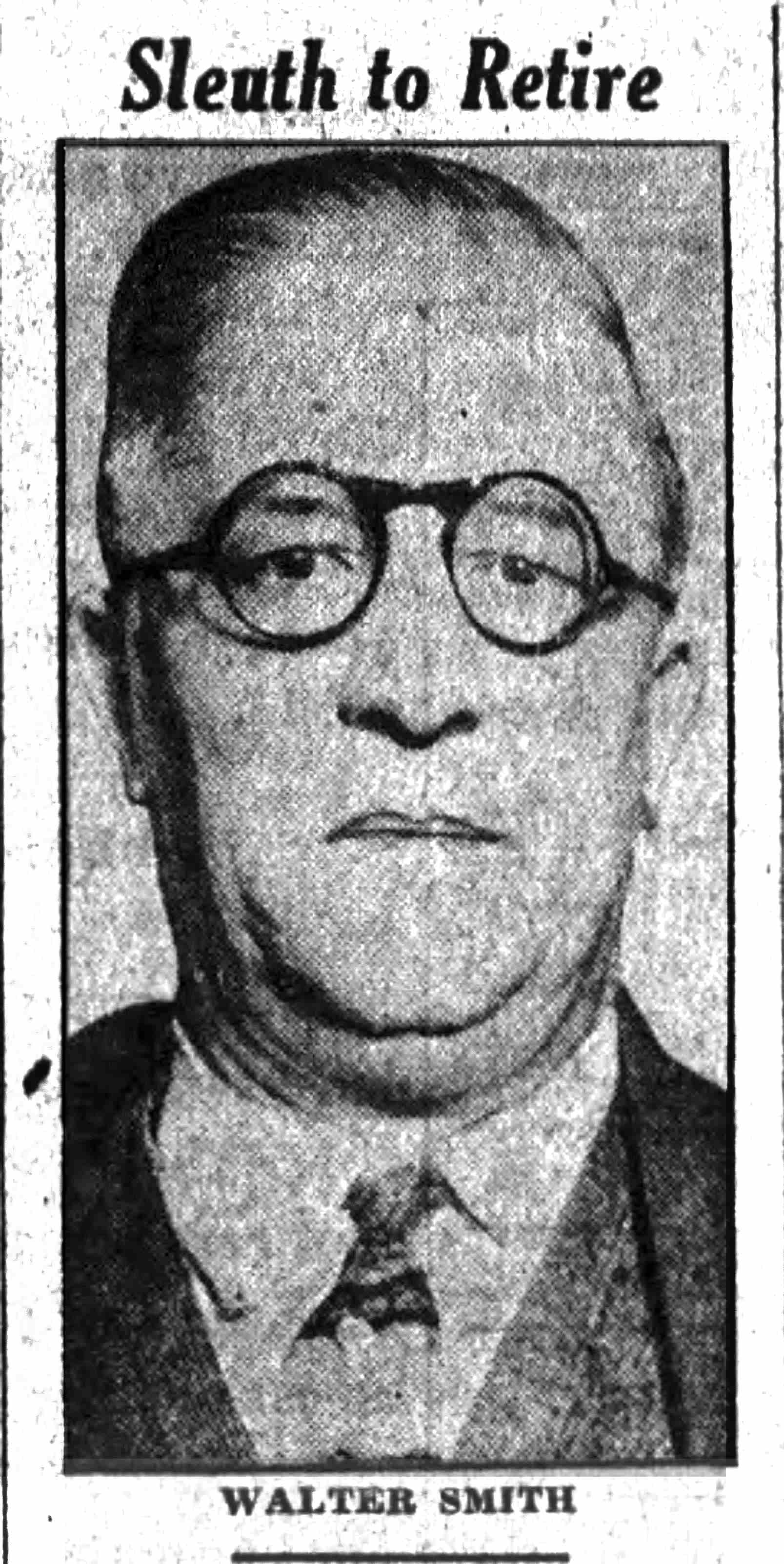 Walter H. Smith, Camden Police Detective