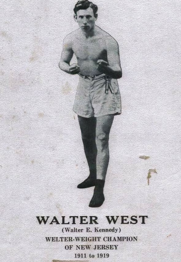 Walter West, boxer, portrait