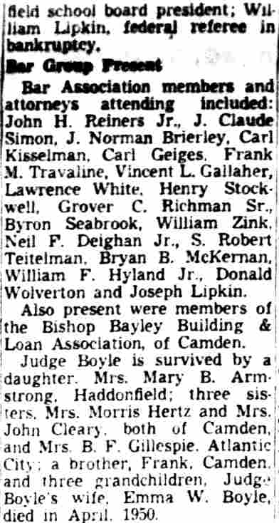 William T. Boyle, September 26, 1951, continued